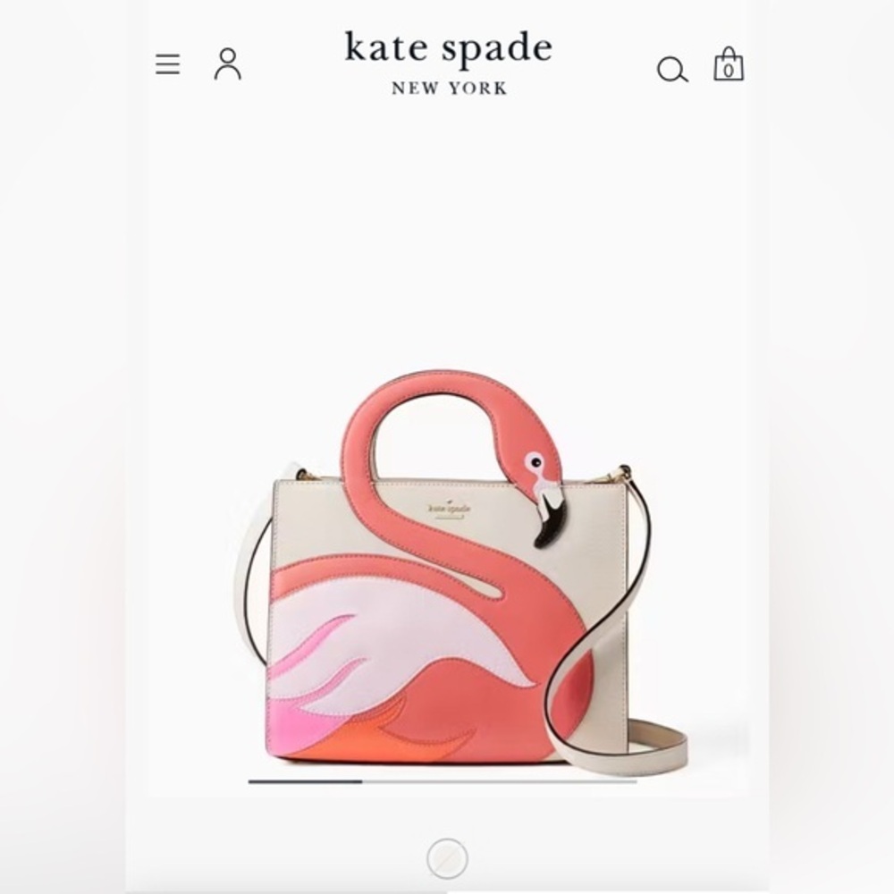 New Kate Spade By The Pool Flamingo Original Bag